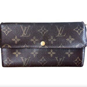 Louis Vuitton Pochette Porte-monnaie Credit Monogram long Wallet